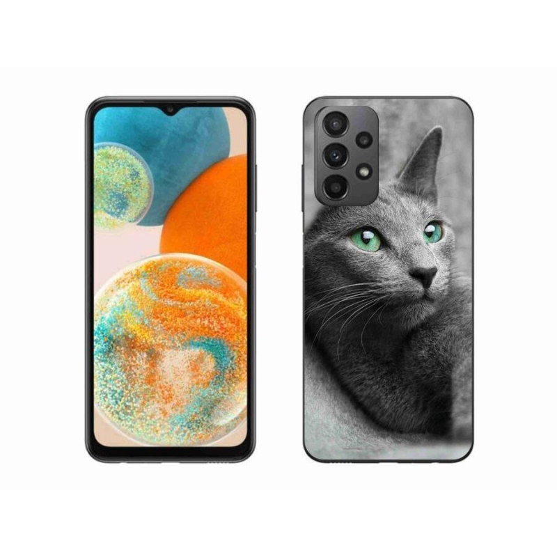 Gelový kryt mmCase na mobil Samsung Galaxy A23 4G/5G - kočka 2