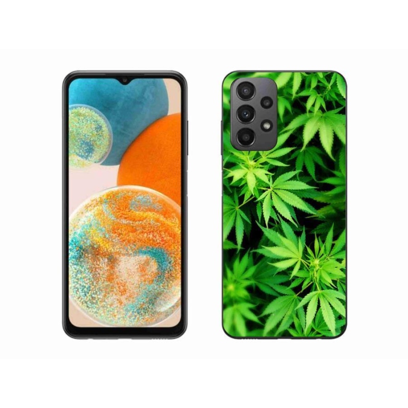 Gelový kryt mmCase na mobil Samsung Galaxy A23 4G/5G - konopí 3
