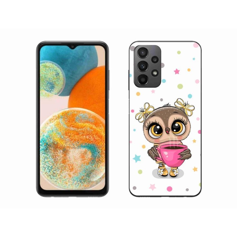 Gelový kryt mmCase na mobil Samsung Galaxy A23 4G/5G - kreslená sovička