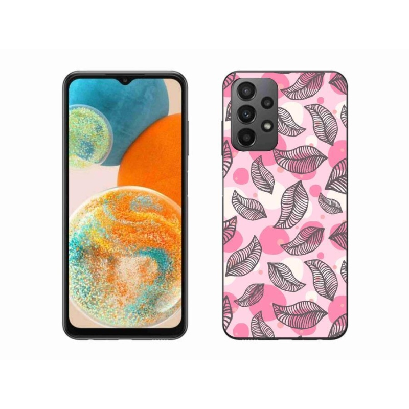 Gelový kryt mmCase na mobil Samsung Galaxy A23 4G/5G - kreslené padající listy