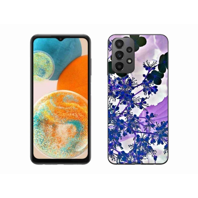 Gelový kryt mmCase na mobil Samsung Galaxy A23 4G/5G - květ hortenzie