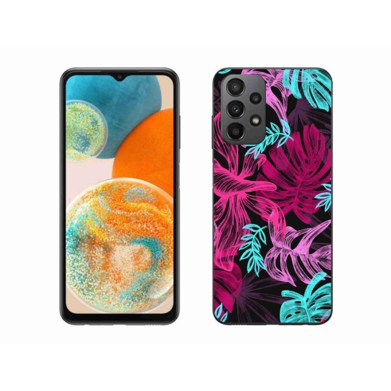 Gelový kryt mmCase na mobil Samsung Galaxy A23 4G/5G - květiny 1