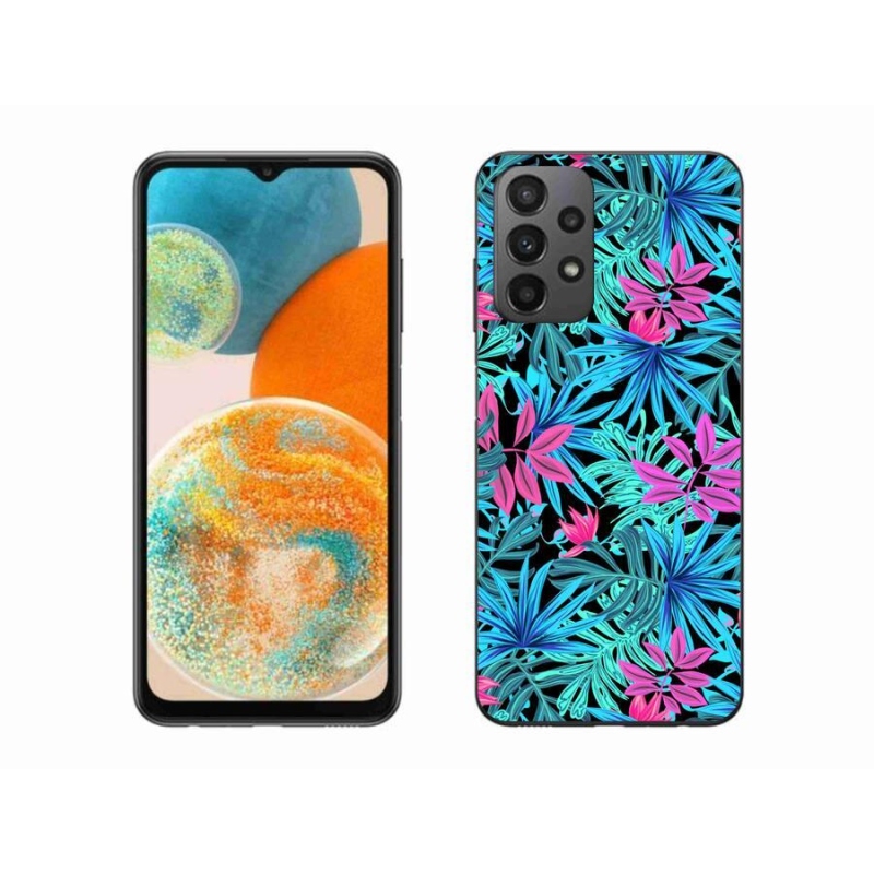 Gelový kryt mmCase na mobil Samsung Galaxy A23 4G/5G - květiny 3