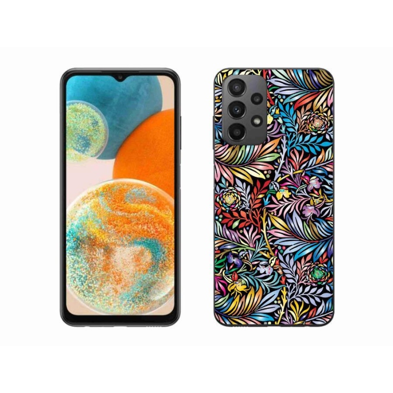 Gelový kryt mmCase na mobil Samsung Galaxy A23 4G/5G - květiny 5
