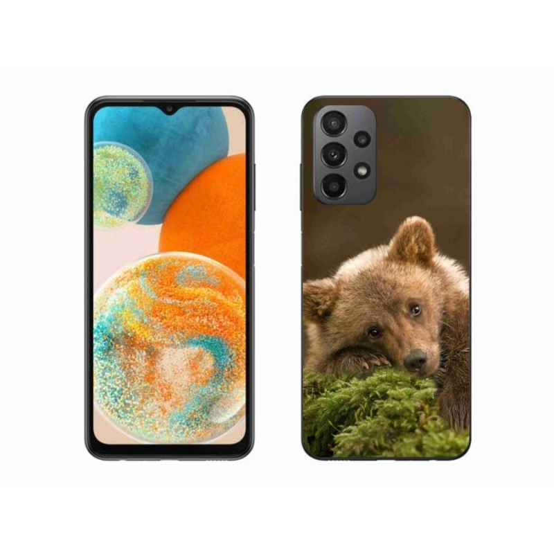 Gelový kryt mmCase na mobil Samsung Galaxy A23 4G/5G - medvěd
