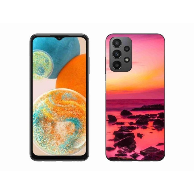Gelový kryt mmCase na mobil Samsung Galaxy A23 4G/5G - moře a záře