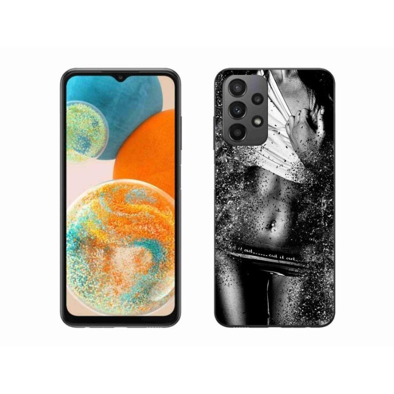 Gelový kryt mmCase na mobil Samsung Galaxy A23 4G/5G - sexy žena 1