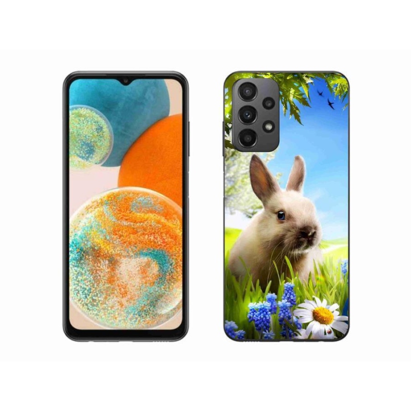 Gelový kryt mmCase na mobil Samsung Galaxy A23 4G/5G - zajíček