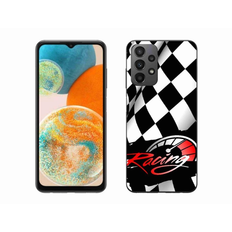 Gelový kryt mmCase na mobil Samsung Galaxy A23 4G/5G - závodění