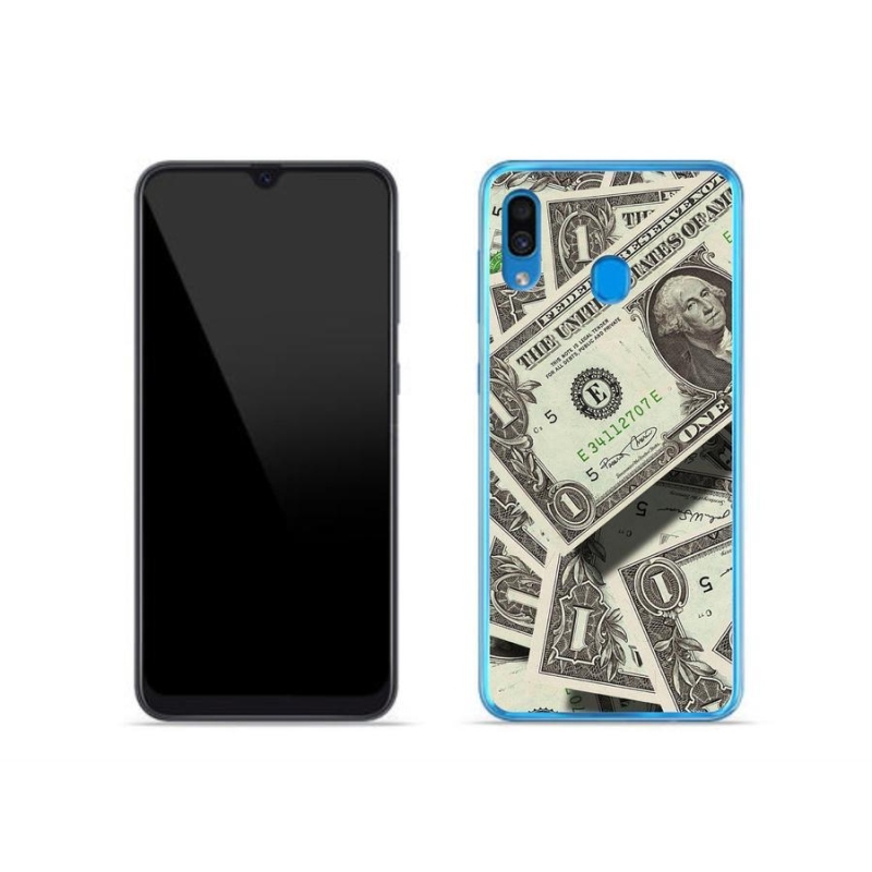 Gelový kryt mmCase na mobil Samsung Galaxy A30 - americký dolar