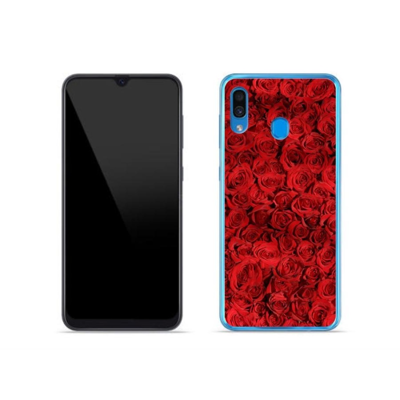 Gelový kryt mmCase na mobil Samsung Galaxy A30 - růže