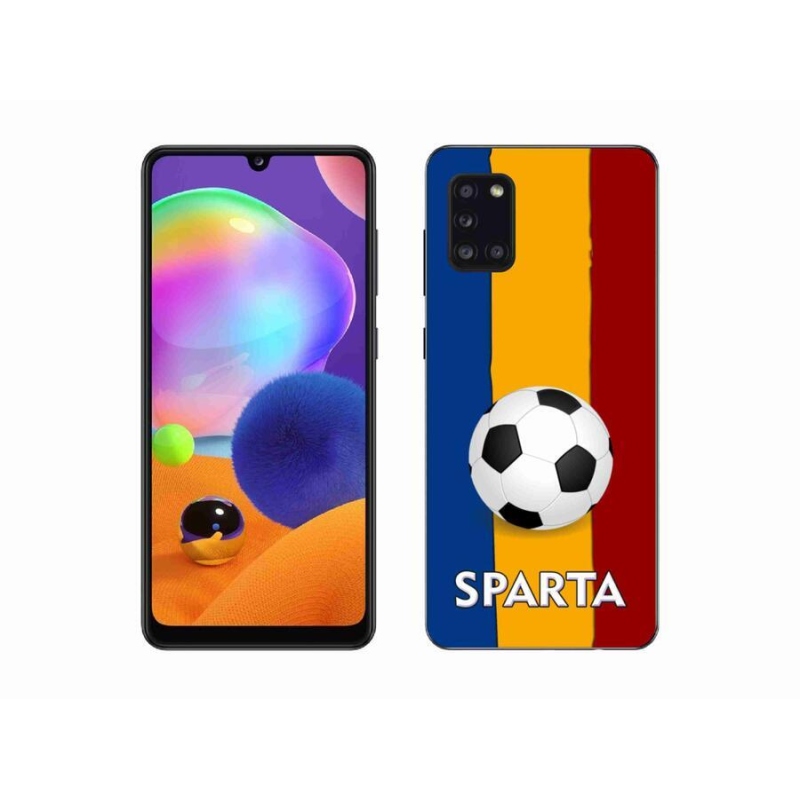 Gelový kryt mmCase na mobil Samsung Galaxy A31 - fotbal 1
