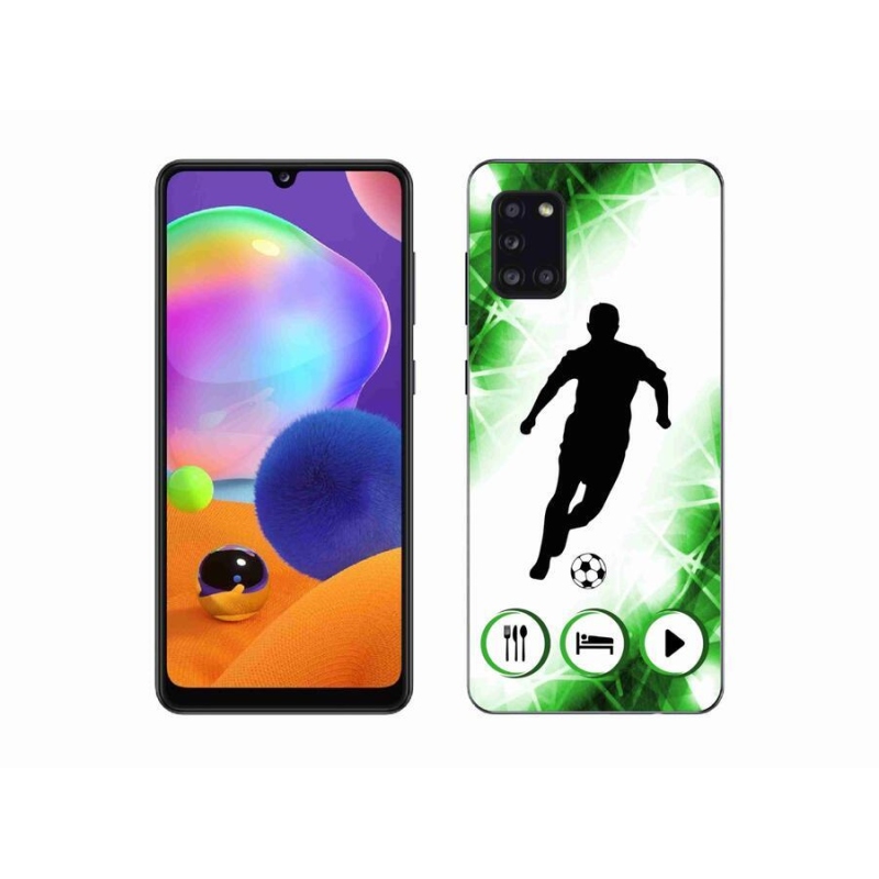 Gelový kryt mmCase na mobil Samsung Galaxy A31 - fotbalista