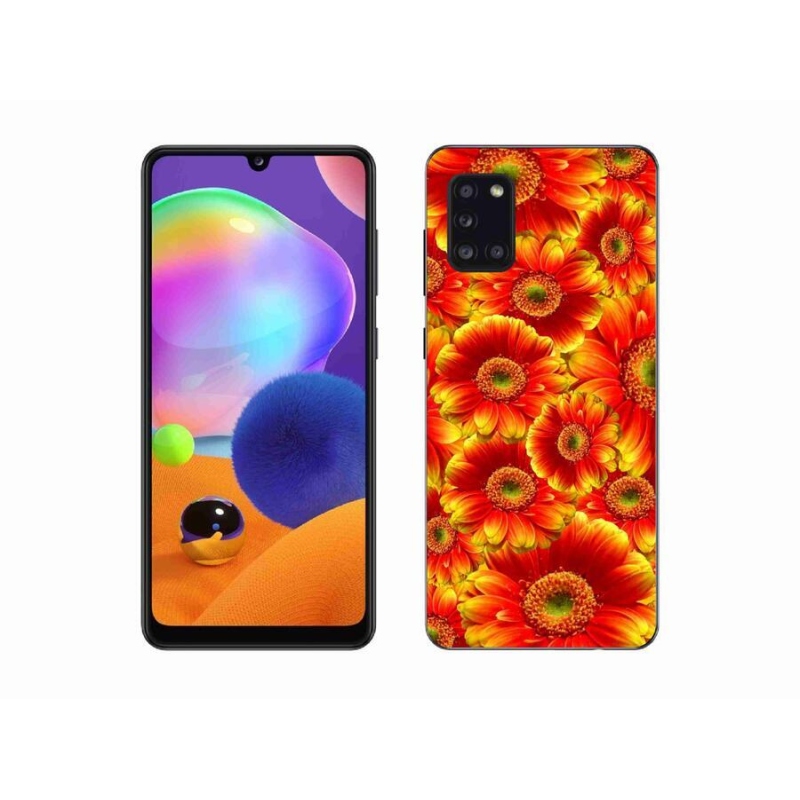 Gelový kryt mmCase na mobil Samsung Galaxy A31 - gerbera 1