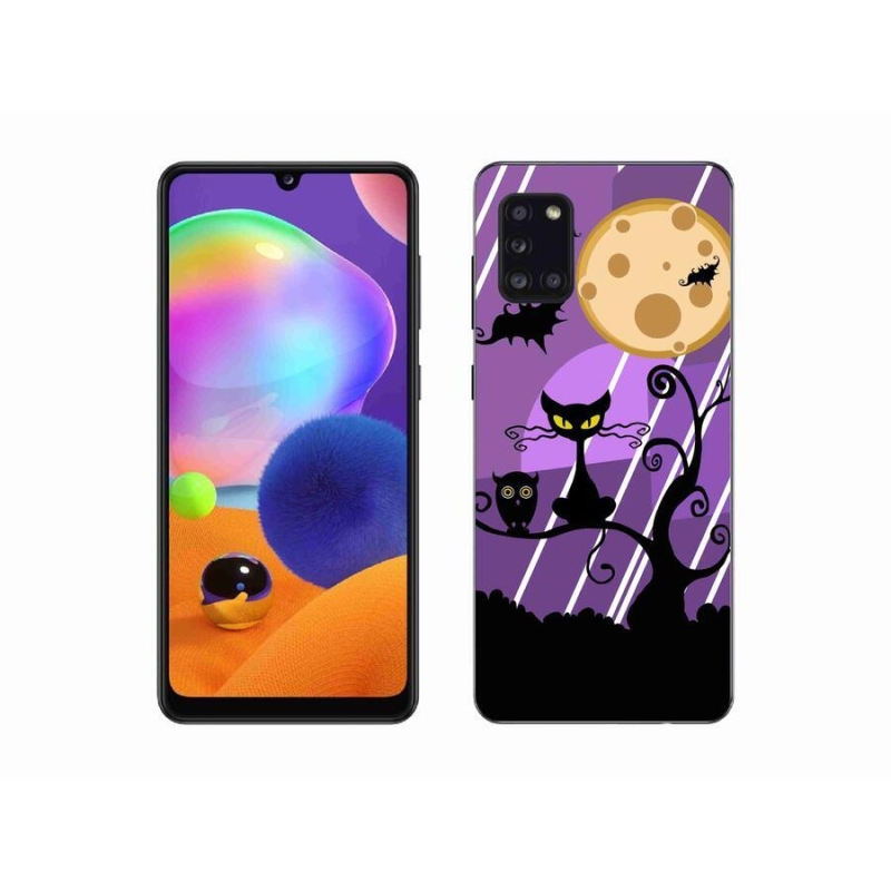 Gelový kryt mmCase na mobil Samsung Galaxy A31 - halloween