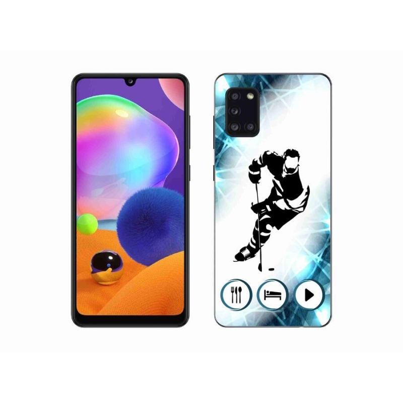 Gelový kryt mmCase na mobil Samsung Galaxy A31 - hokej 1