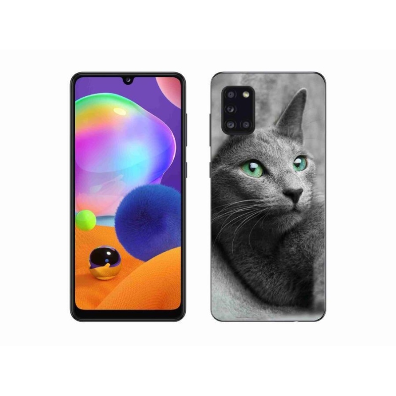 Gelový kryt mmCase na mobil Samsung Galaxy A31 - kočka 2