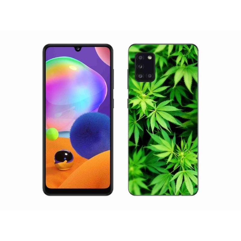 Gelový kryt mmCase na mobil Samsung Galaxy A31 - konopí 3