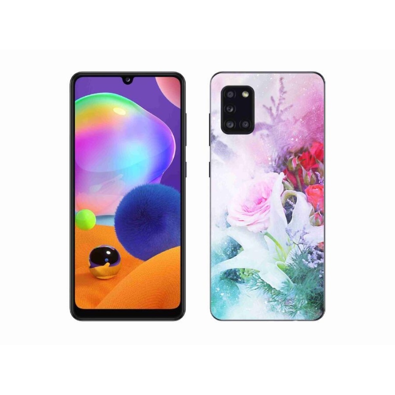 Gelový kryt mmCase na mobil Samsung Galaxy A31 - květiny 4