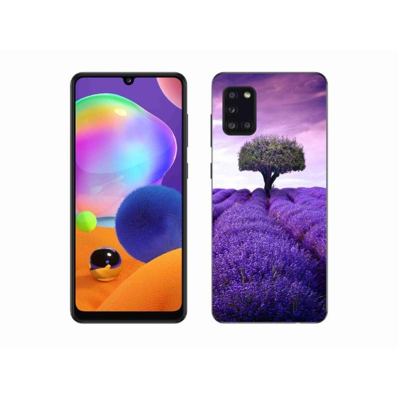 Gelový kryt mmCase na mobil Samsung Galaxy A31 - levandulová louka