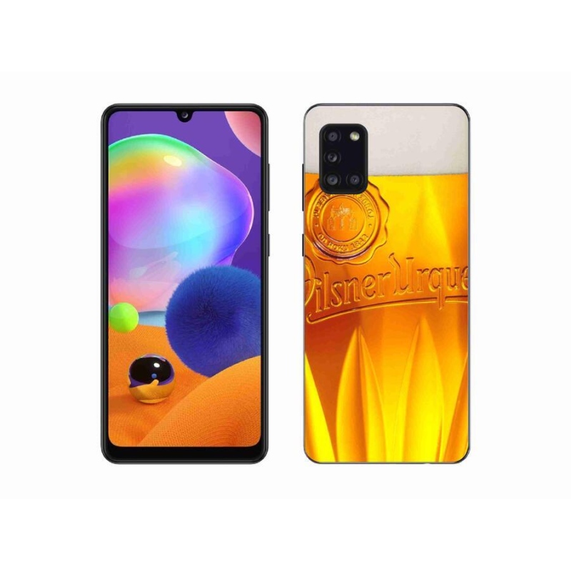Gelový kryt mmCase na mobil Samsung Galaxy A31 - pivo