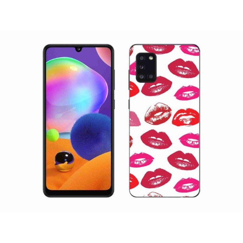 Gelový kryt mmCase na mobil Samsung Galaxy A31 - rty