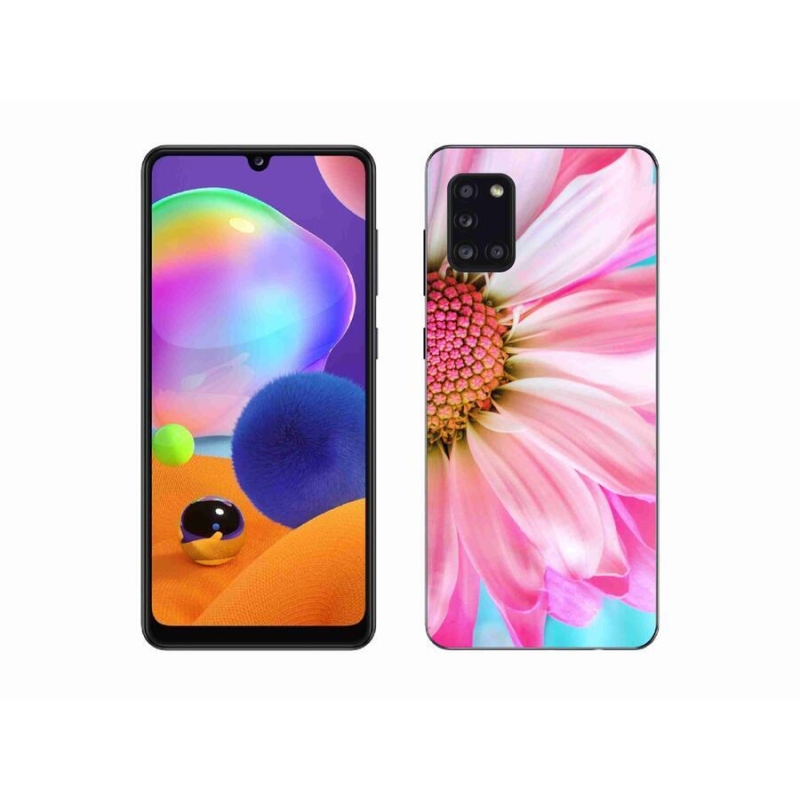 Gelový kryt mmCase na mobil Samsung Galaxy A31 - růžová květina
