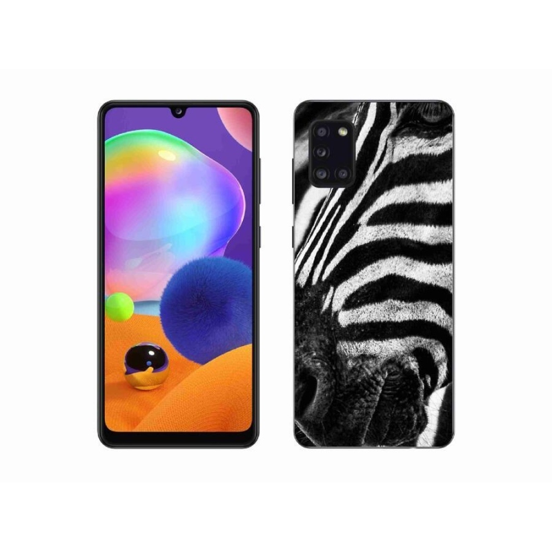 Gelový kryt mmCase na mobil Samsung Galaxy A31 - zebra