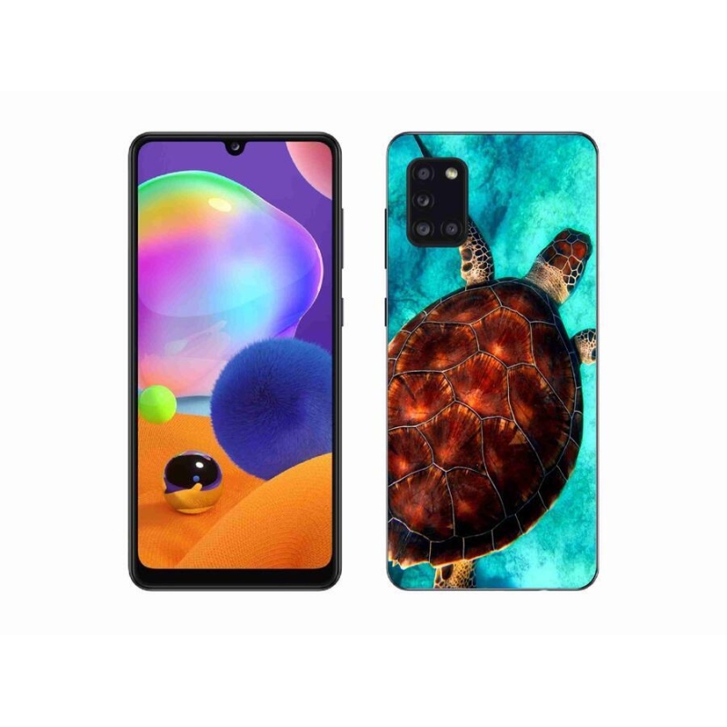 Gelový kryt mmCase na mobil Samsung Galaxy A31 - želva