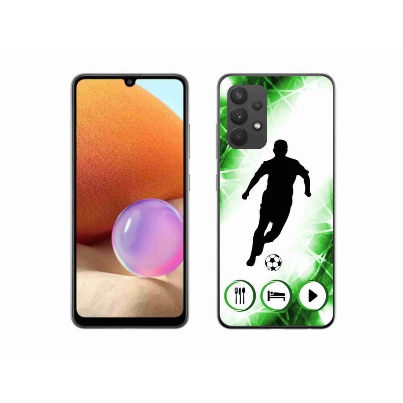 Gelový kryt mmCase na mobil Samsung Galaxy A32 4G - fotbalista