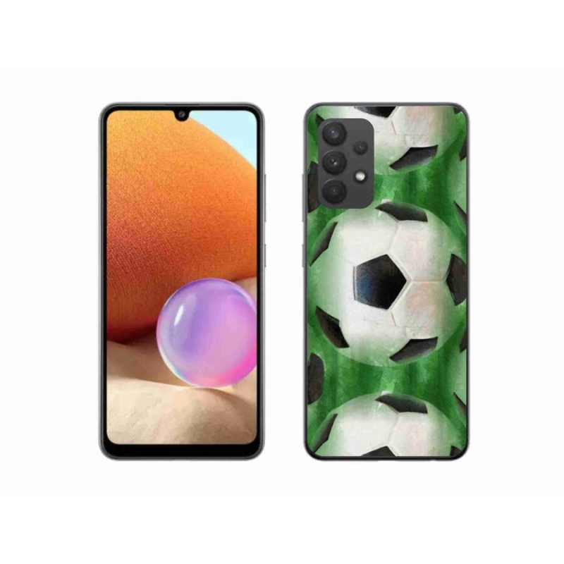 Gelový kryt mmCase na mobil Samsung Galaxy A32 4G - fotbalový míč