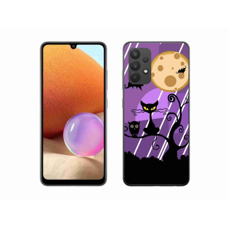 Gelový kryt mmCase na mobil Samsung Galaxy A32 4G - halloween
