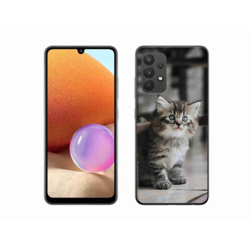 Gelový kryt mmCase na mobil Samsung Galaxy A32 4G - koťátko