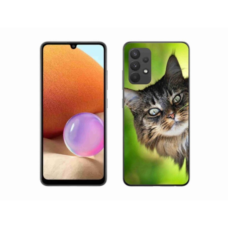 Gelový kryt mmCase na mobil Samsung Galaxy A32 4G - kočka 3