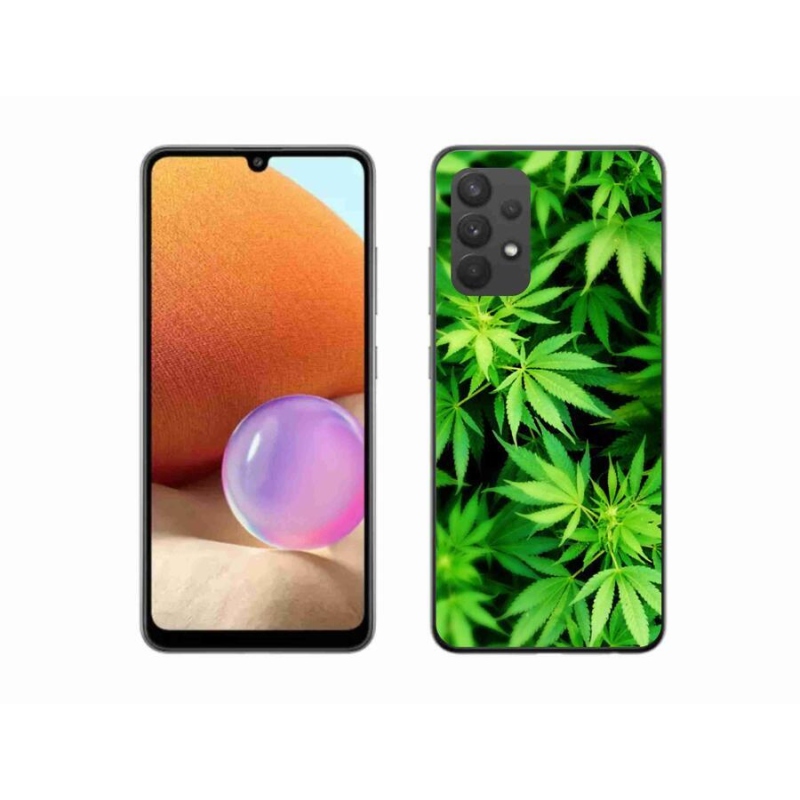Gelový kryt mmCase na mobil Samsung Galaxy A32 4G - konopí 3