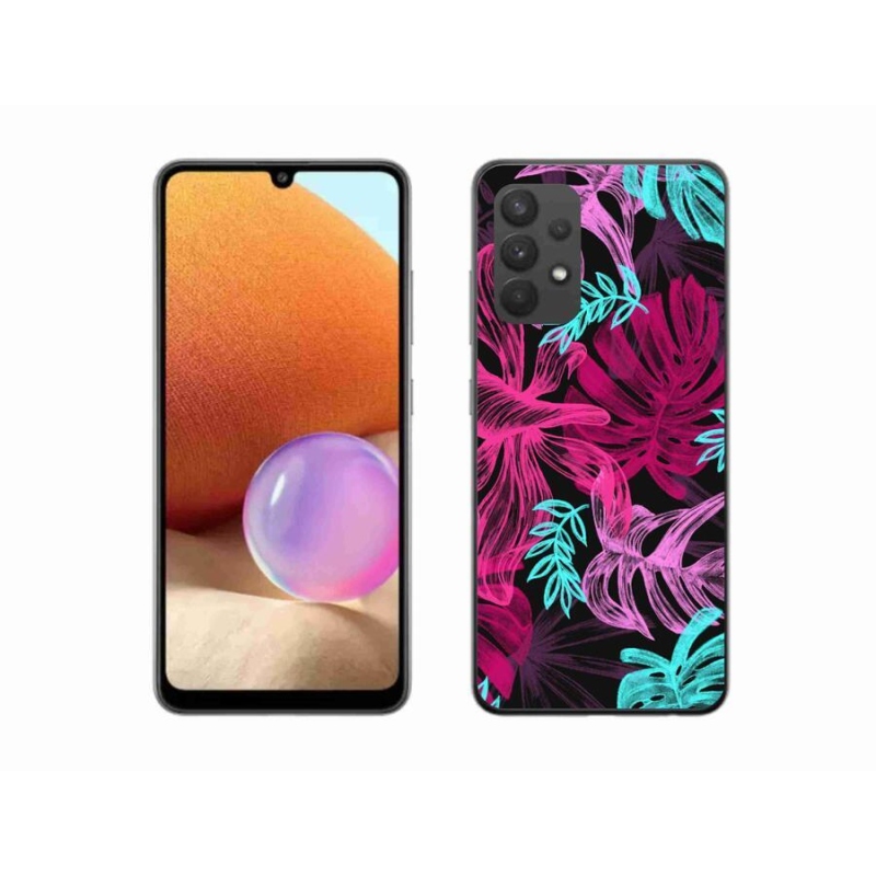 Gelový kryt mmCase na mobil Samsung Galaxy A32 4G - květiny 1