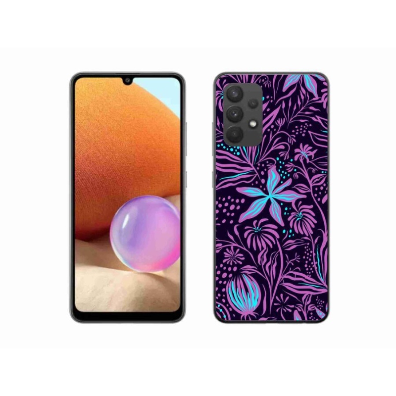 Gelový kryt mmCase na mobil Samsung Galaxy A32 4G - květiny 2