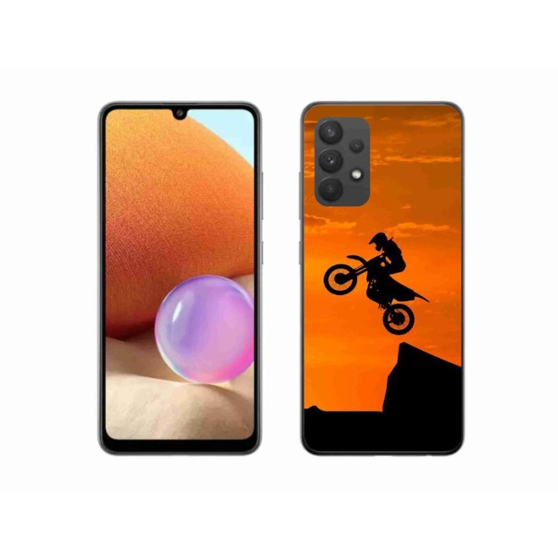 Gelový kryt mmCase na mobil Samsung Galaxy A32 4G - motocross