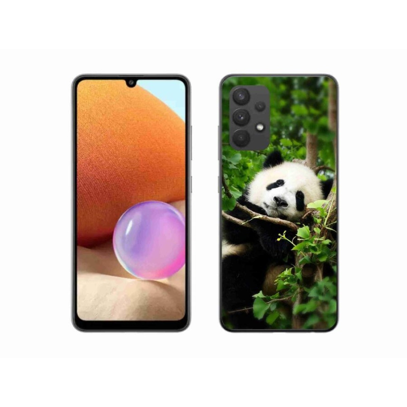 Gelový kryt mmCase na mobil Samsung Galaxy A32 4G - panda