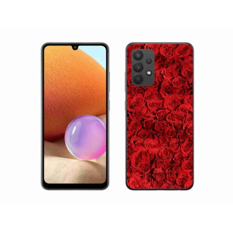 Gelový kryt mmCase na mobil Samsung Galaxy A32 4G - růže