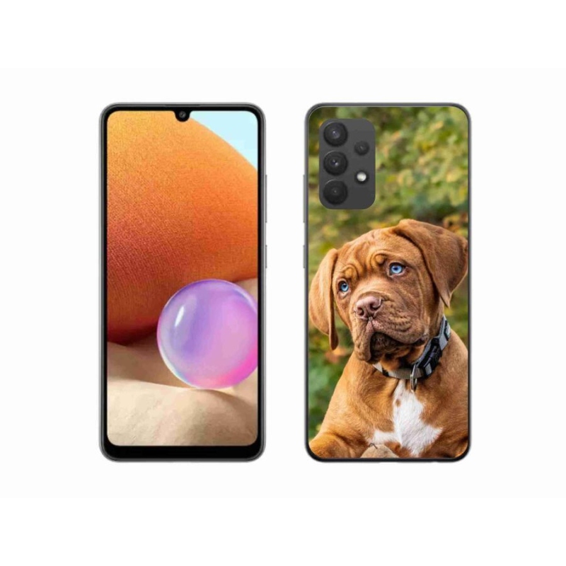 Gelový kryt mmCase na mobil Samsung Galaxy A32 4G - štěně