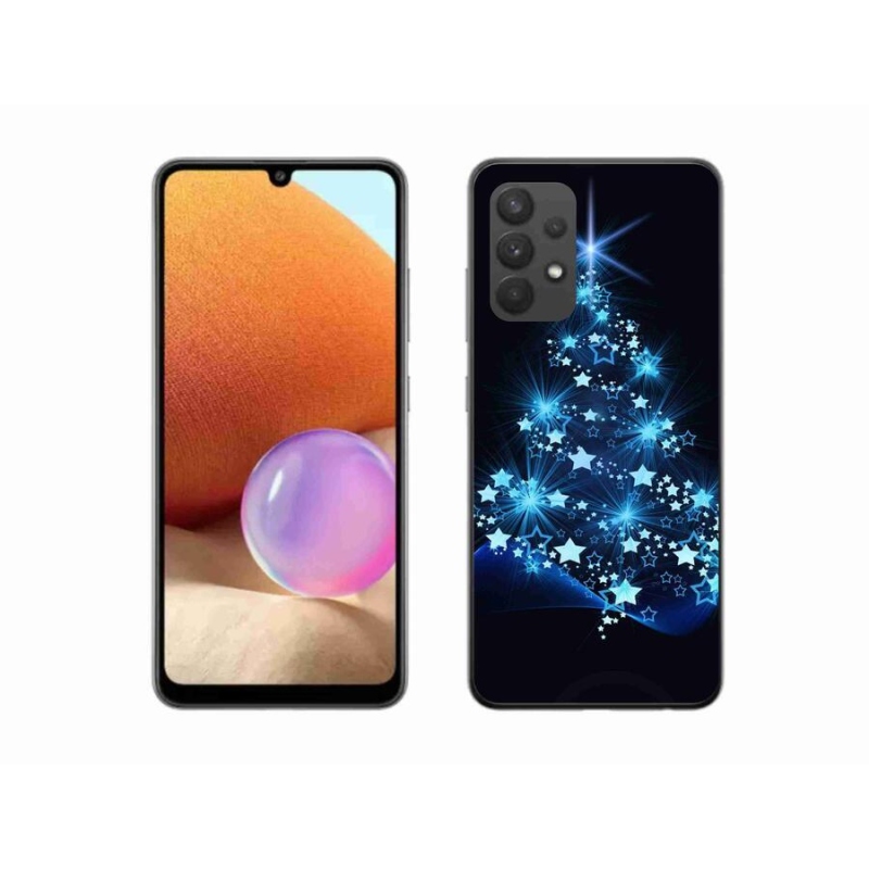 Gelový kryt mmCase na mobil Samsung Galaxy A32 4G - vánoční stromek