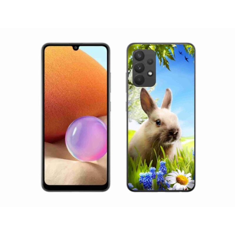 Gelový kryt mmCase na mobil Samsung Galaxy A32 4G - zajíček