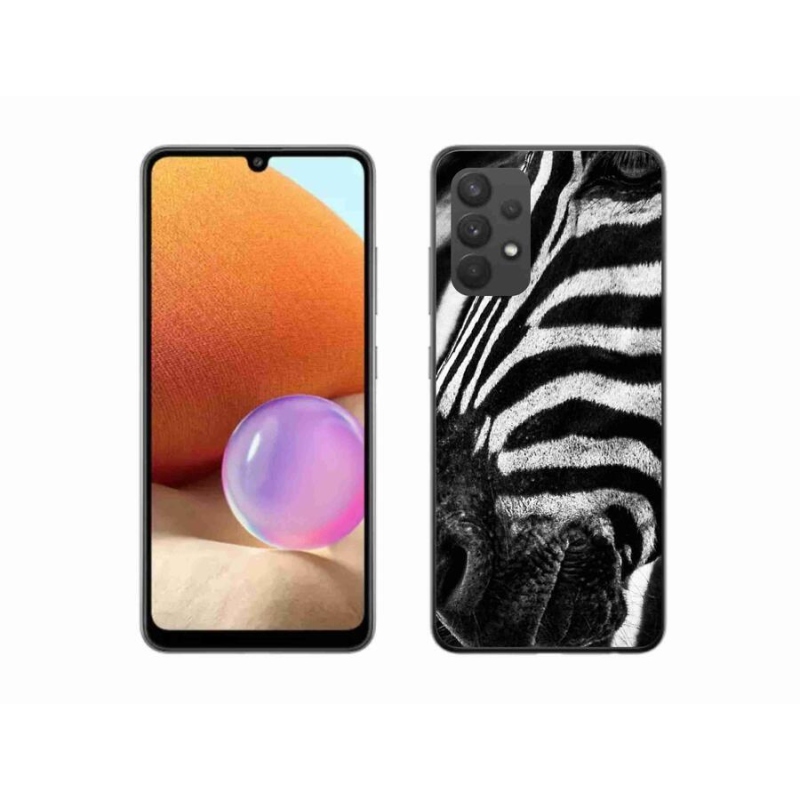 Gelový kryt mmCase na mobil Samsung Galaxy A32 4G - zebra