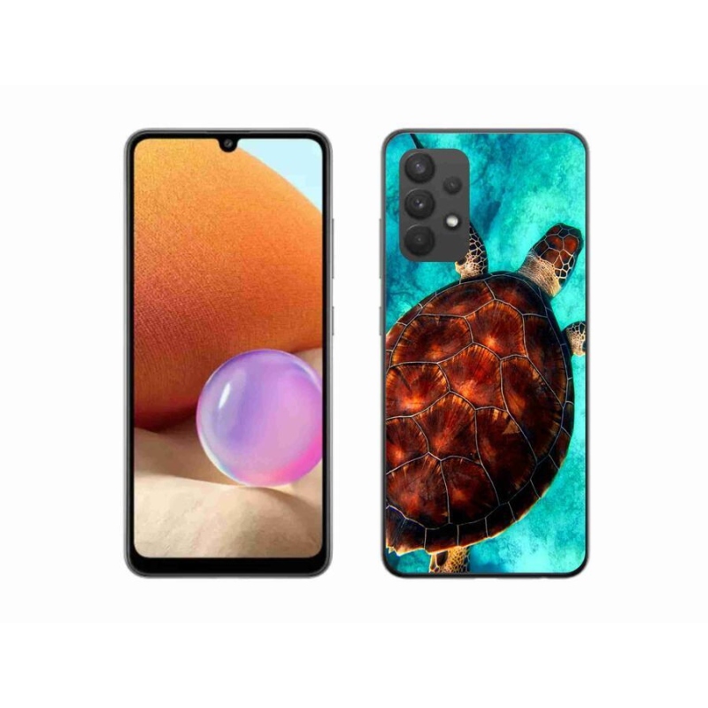 Gelový kryt mmCase na mobil Samsung Galaxy A32 4G - želva