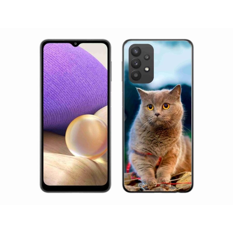 Gelový kryt mmCase na mobil Samsung Galaxy A32 5G - britská modrá 2