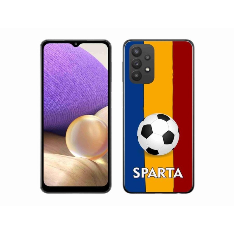 Gelový kryt mmCase na mobil Samsung Galaxy A32 5G - fotbal 1