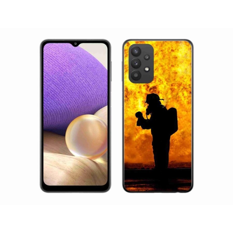 Gelový kryt mmCase na mobil Samsung Galaxy A32 5G - hasič