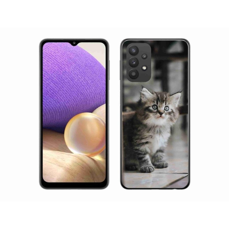 Gelový kryt mmCase na mobil Samsung Galaxy A32 5G - koťátko