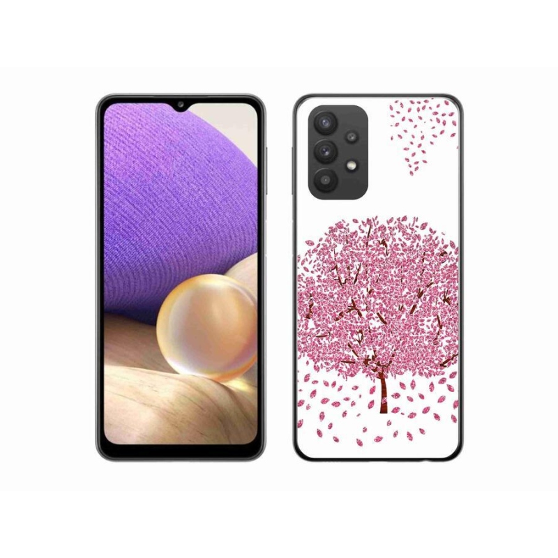 Gelový kryt mmCase na mobil Samsung Galaxy A32 5G - kreslený strom s listy
